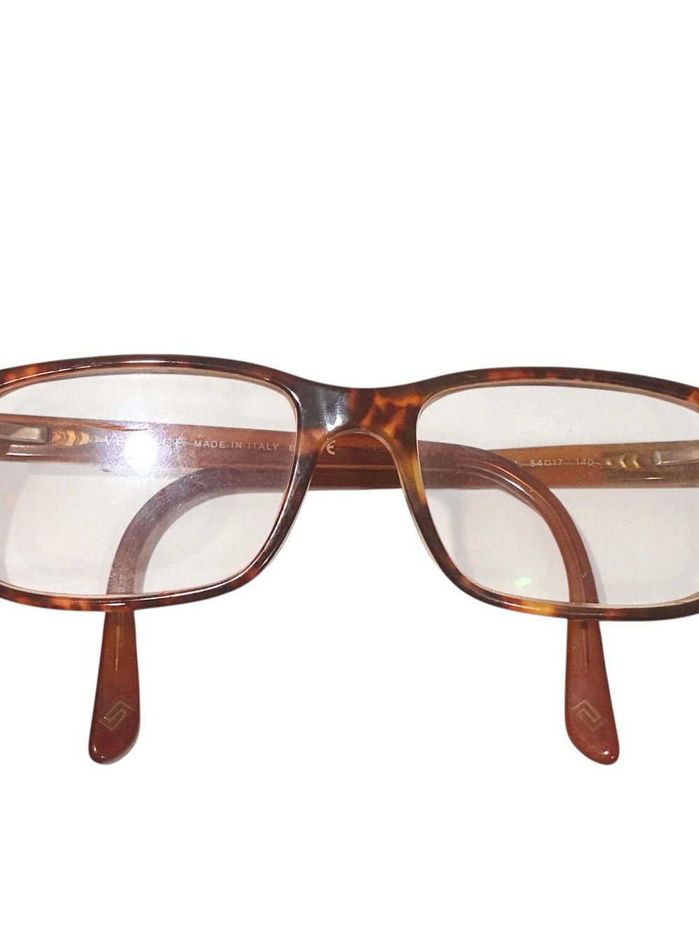 Versace Vintage Frames Preowned Prescription Brown Eyeglasses‎